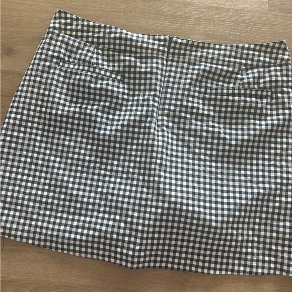 Size 14 Lady Hagen blue gingham athletic skirt gold skirt - Picture 7 of 7